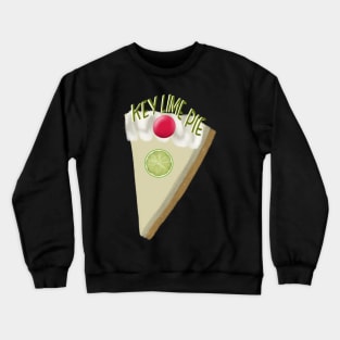 Key Lime Pie on Pink Crewneck Sweatshirt